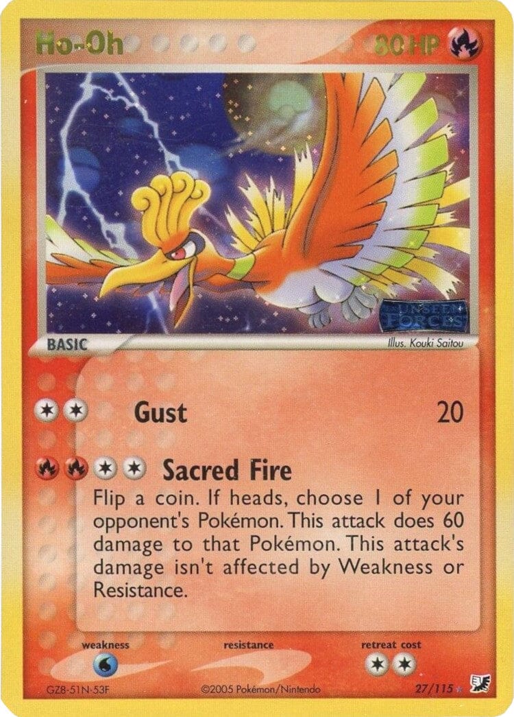 Ho-Oh (27/115) (Stamped) [EX: Unseen Forces] Pokemon Single Pokémon  | Multizone: Comics And Games
