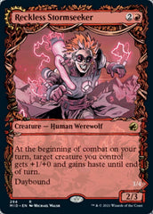 Reckless Stormseeker // Storm-Charged Slasher (Showcase Equinox) [Innistrad: Midnight Hunt] MTG Single Magic: The Gathering  | Multizone: Comics And Games