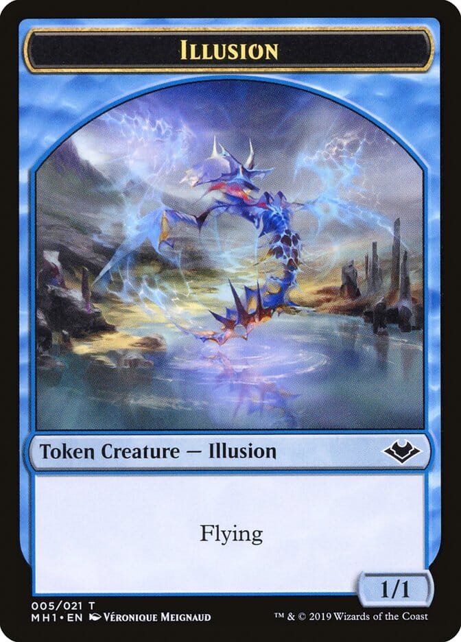 Angel (002) // Illusion (005) Double-Sided Token [Modern Horizons Tokens] MTG Single Magic: The Gathering  | Multizone: Comics And Games