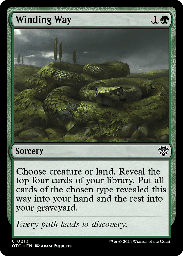 Winding Way [Outlaws of Thunder Junction Commander] MTG Single Magic: The Gathering  | Multizone: Comics And Games