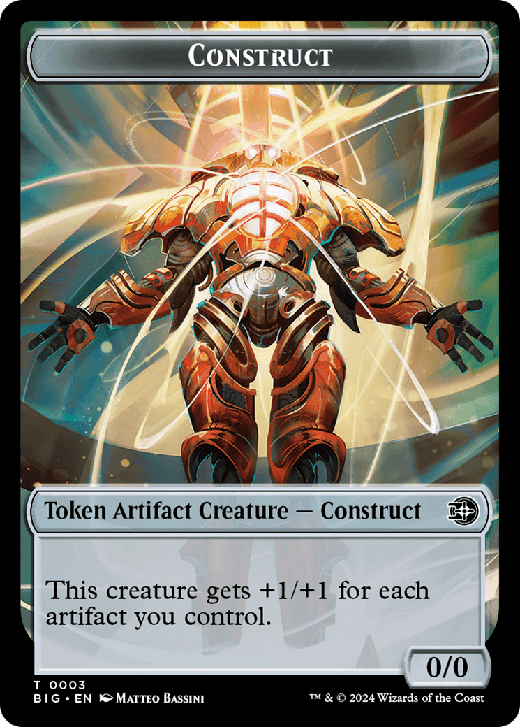 Construct Token // Plot Token Double-Sided Token [Outlaws of Thunder Junction: The Big Score Tokens] MTG Single Magic: The Gathering  | Multizone: Comics And Games