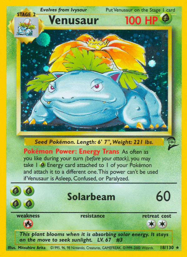 Venusaur (18/130) [Base Set 2] Pokemon Single Pokémon  | Multizone: Comics And Games