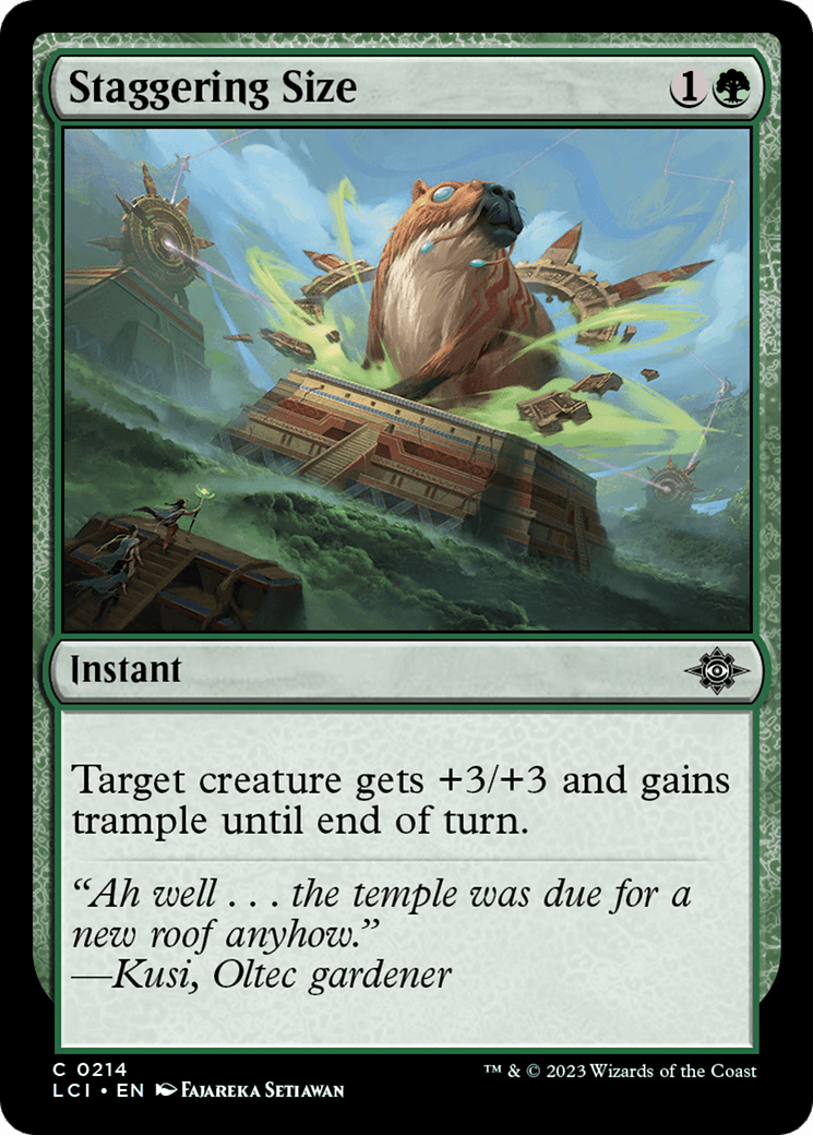 Staggering Size [The Lost Caverns of Ixalan] MTG Single Magic: The Gathering  | Multizone: Comics And Games