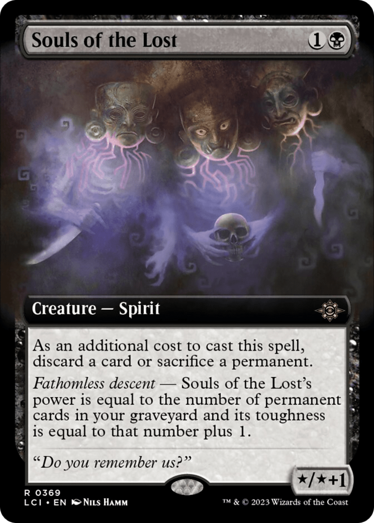 Souls of the Lost (Extended Art) [The Lost Caverns of Ixalan] MTG Single Magic: The Gathering  | Multizone: Comics And Games
