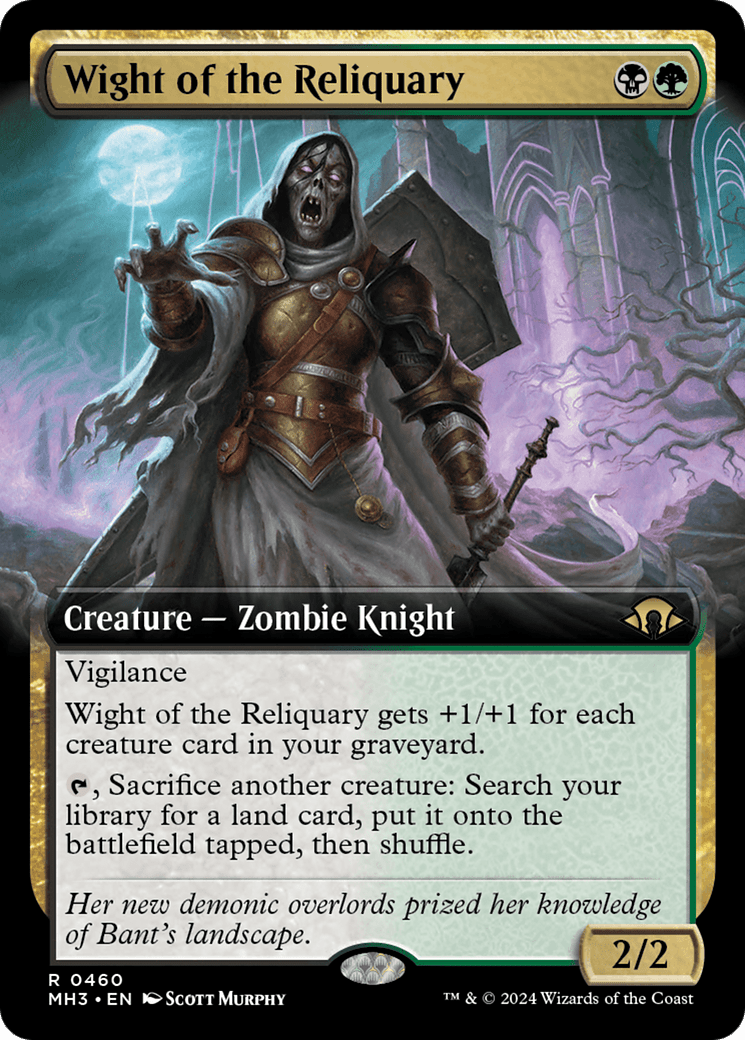 Wight of the Reliquary (Extended Art) [Modern Horizons 3] MTG Single Magic: The Gathering  | Multizone: Comics And Games