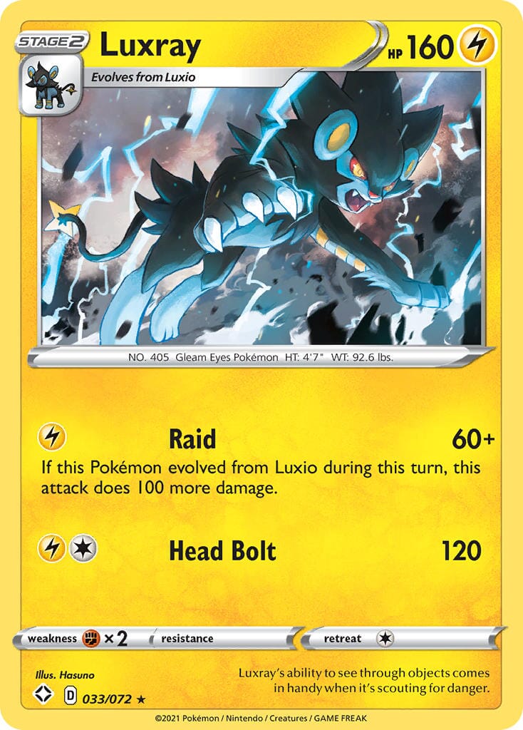 Luxray (033/072) [Sword & Shield: Shining Fates] Pokemon Single Pokémon  | Multizone: Comics And Games