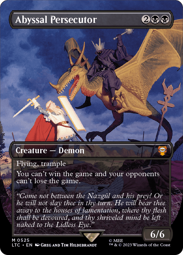 Abyssal Persecutor (Borderless) [The Lord of the Rings: Tales of Middle-Earth Commander] MTG Single Magic: The Gathering  | Multizone: Comics And Games
