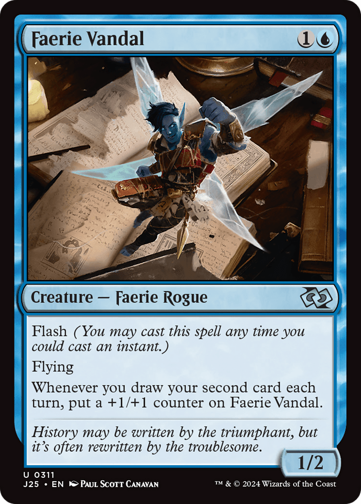 Faerie Vandal [Foundations Jumpstart] MTG Single Magic: The Gathering  | Multizone: Comics And Games