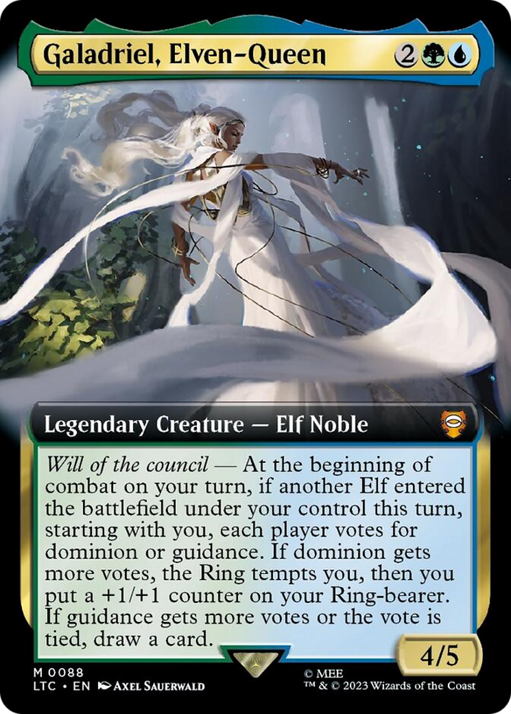Galadriel, Elven-Queen (Extended Art) [The Lord of the Rings: Tales of Middle-Earth Commander] | Multizone: Comics And Games