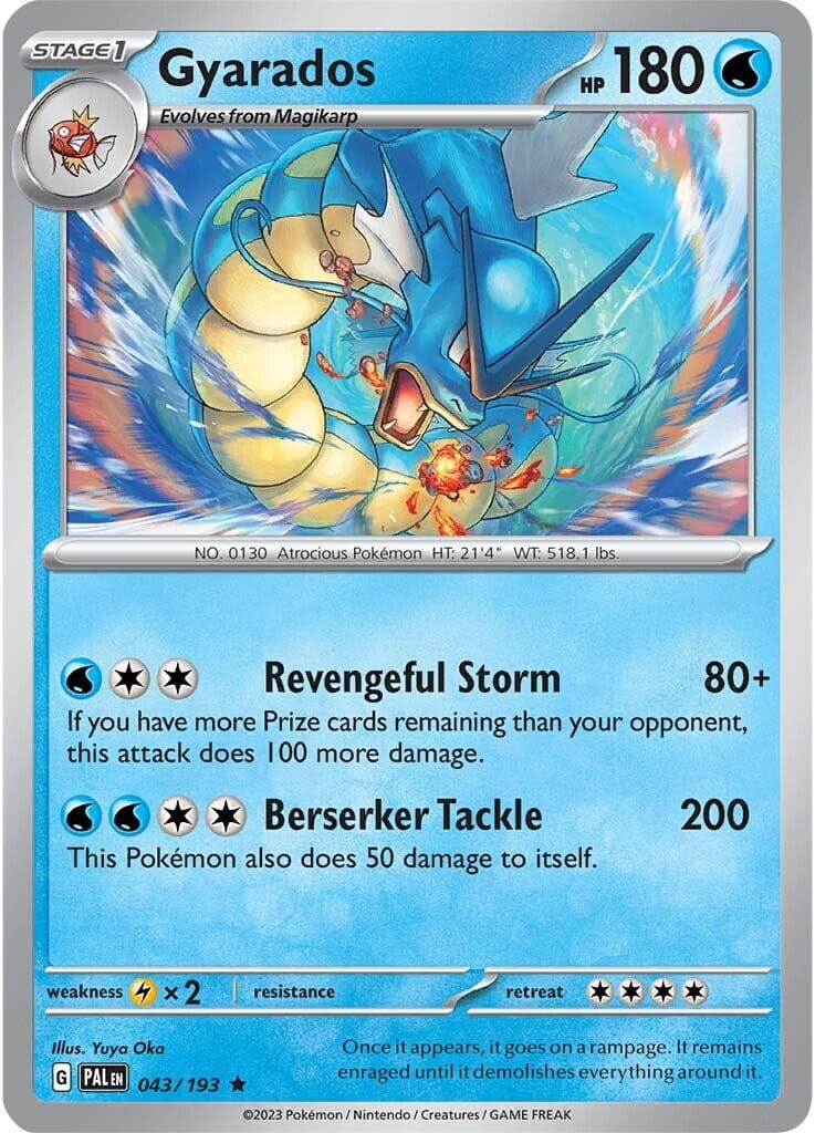 Gyarados (043/193) [Scarlet & Violet: Paldea Evolved] Pokemon Single Pokémon  | Multizone: Comics And Games