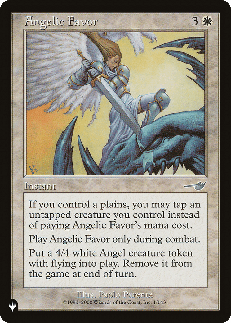 Angelic Favor [The List] MTG Single Magic: The Gathering  | Multizone: Comics And Games