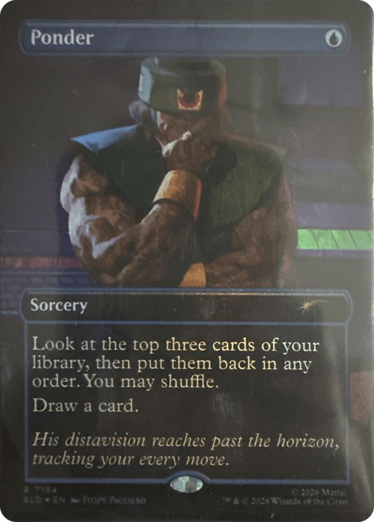 Ponder (7184) [Secret Lair Drop Series] MTG Single Magic: The Gathering  | Multizone: Comics And Games