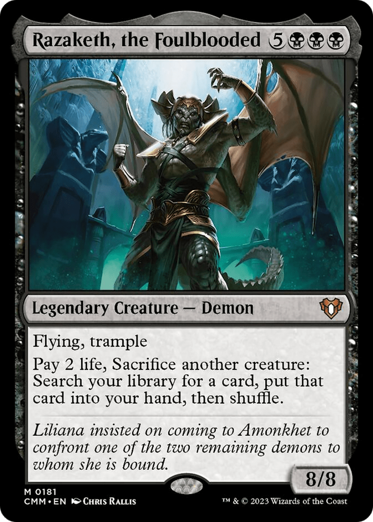 Razaketh, the Foulblooded [Commander Masters] MTG Single Magic: The Gathering  | Multizone: Comics And Games