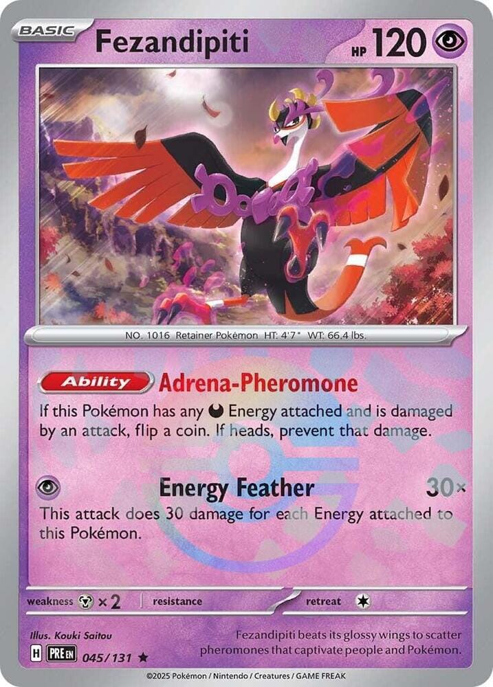 Fezandipiti (045/131) (Poke Ball Pattern) [Scarlet & Violet: Prismatic Evolutions] Pokemon Single Pokémon  | Multizone: Comics And Games