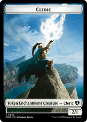 Cleric // Cat Beast Double-Sided Token [Commander Masters Tokens] MTG Single Magic: The Gathering  | Multizone: Comics And Games