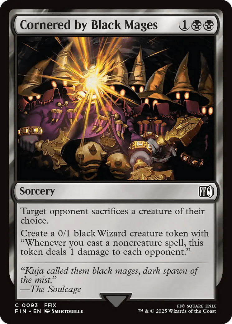 Cornered by Black Mages [FINAL FANTASY] MTG Single Magic: The Gathering  | Multizone: Comics And Games