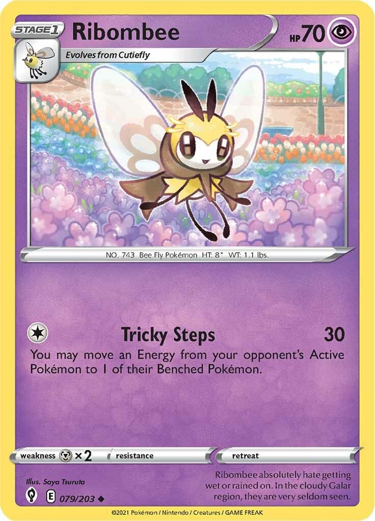 Ribombee (079/203) [Sword & Shield: Evolving Skies] Pokemon Single Pokémon  | Multizone: Comics And Games