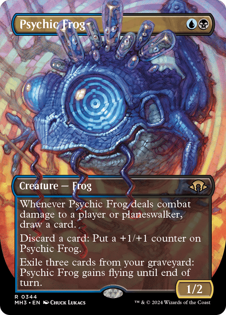Psychic Frog (Borderless) [Modern Horizons 3] MTG Single Magic: The Gathering  | Multizone: Comics And Games