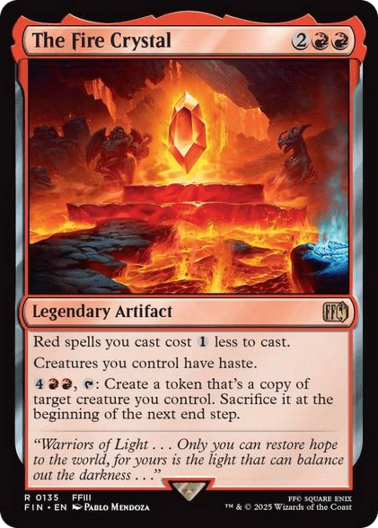 The Fire Crystal [FINAL FANTASY] MTG Single Magic: The Gathering  | Multizone: Comics And Games