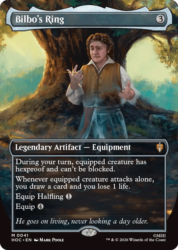 Bilbo's Ring (Borderless) [The Hobbit: Eternal-Legal] MTG Single Magic: The Gathering  | Multizone: Comics And Games