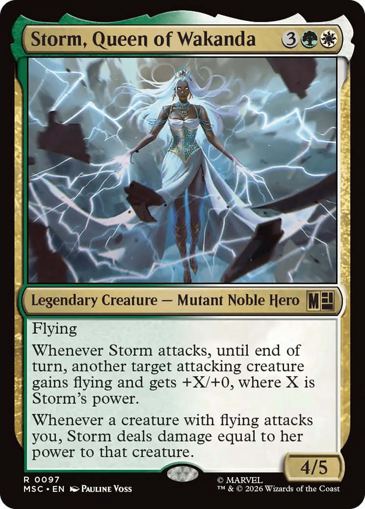 Storm, Queen of Wakanda [Marvel Super Heroes Commander] MTG Single Magic: The Gathering  | Multizone: Comics And Games