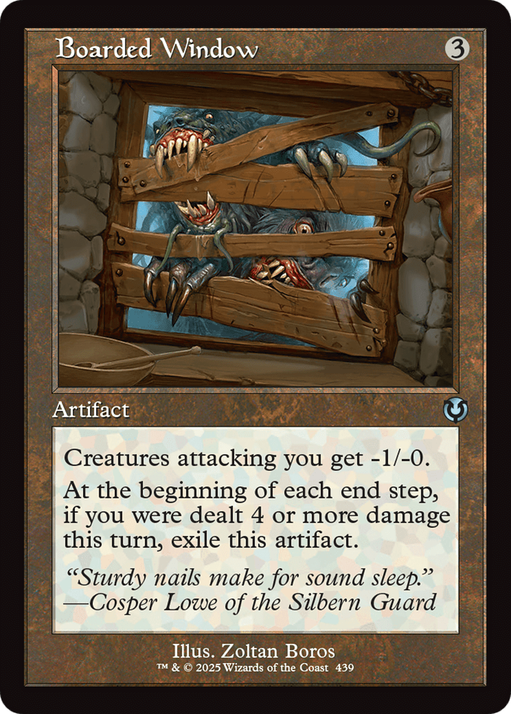 Boarded Window (Retro Frame) [Innistrad Remastered] MTG Single Magic: The Gathering  | Multizone: Comics And Games