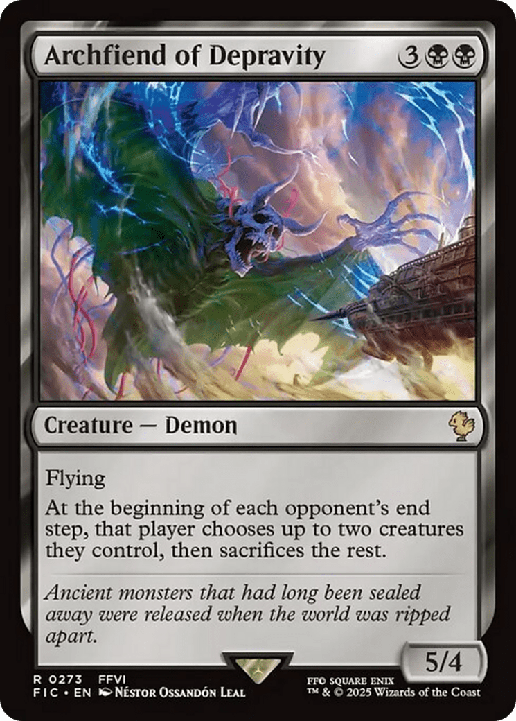 Archfiend of Depravity [FINAL FANTASY Commander] MTG Single Magic: The Gathering  | Multizone: Comics And Games
