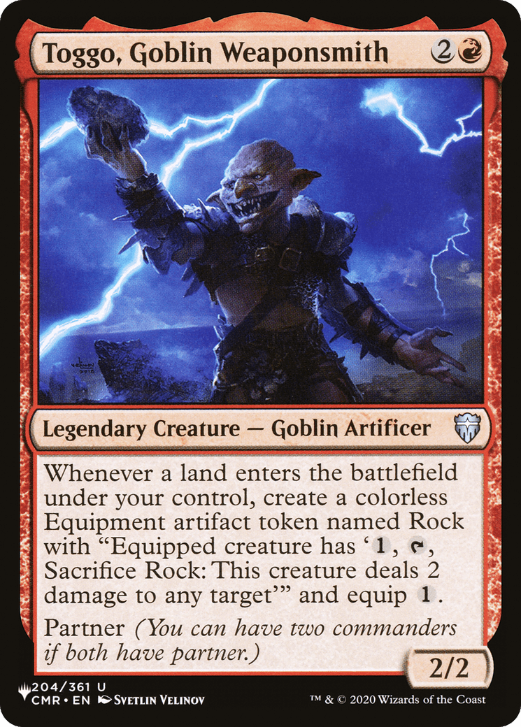 Toggo, Goblin Weaponsmith [The List] MTG Single Magic: The Gathering  | Multizone: Comics And Games
