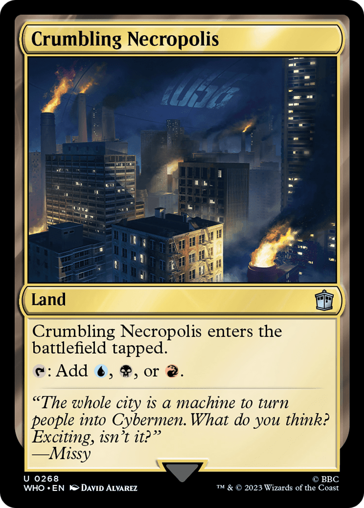 Crumbling Necropolis [Doctor Who] MTG Single Magic: The Gathering  | Multizone: Comics And Games