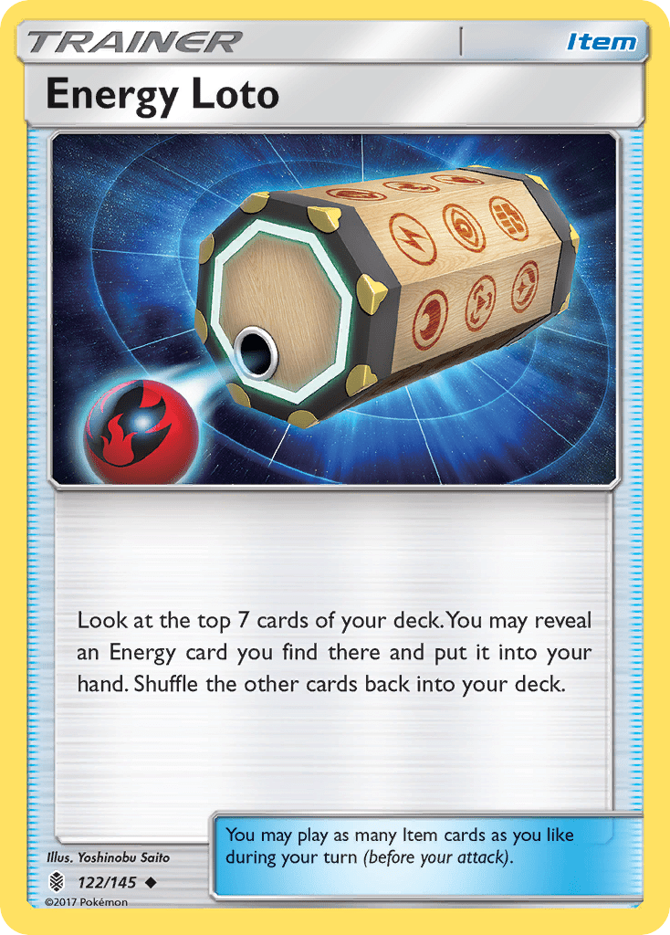 Energy Loto (122/145) [Sun & Moon: Guardians Rising] Pokemon Single Pokémon  | Multizone: Comics And Games