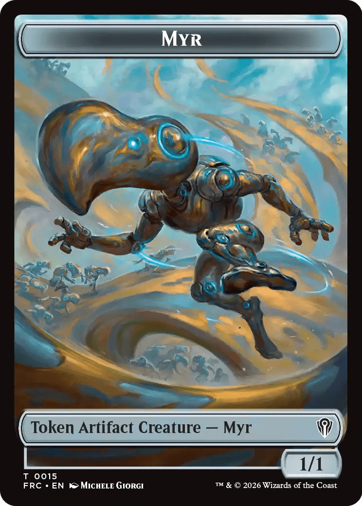 Angel // Myr Double-Sided Token [Reality Fracture Commander Tokens] MTG Single Magic: The Gathering  | Multizone: Comics And Games