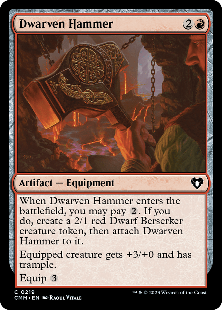 Dwarven Hammer [Commander Masters] MTG Single Magic: The Gathering  | Multizone: Comics And Games