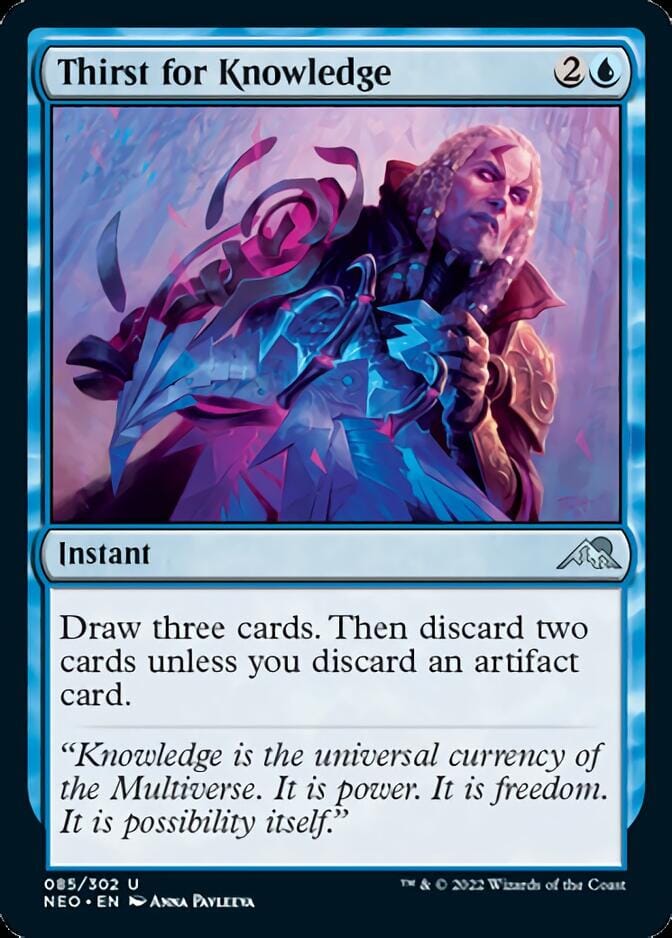 Thirst for Knowledge [Kamigawa: Neon Dynasty] MTG Single Magic: The Gathering  | Multizone: Comics And Games