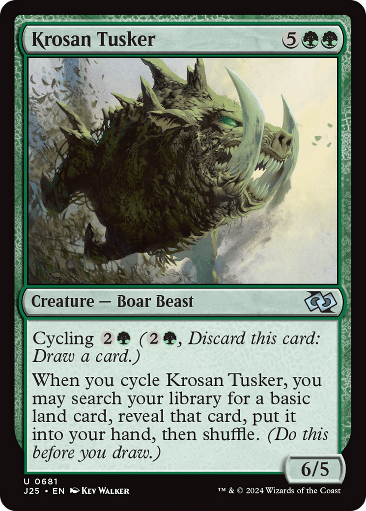 Krosan Tusker [Foundations Jumpstart] MTG Single Magic: The Gathering  | Multizone: Comics And Games