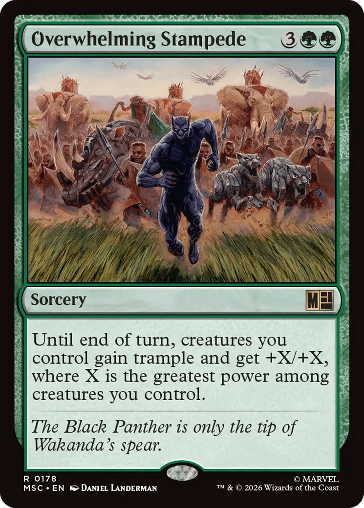 Overwhelming Stampede [Marvel Super Heroes Commander] MTG Single Magic: The Gathering  | Multizone: Comics And Games