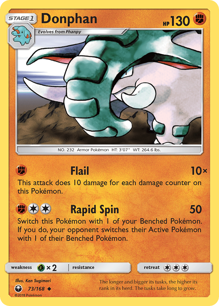 Donphan (73/168) [Sun & Moon: Celestial Storm] Pokemon Single Pokémon  | Multizone: Comics And Games