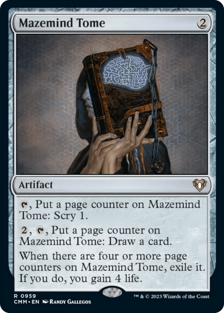 Mazemind Tome [Commander Masters] MTG Single Magic: The Gathering  | Multizone: Comics And Games