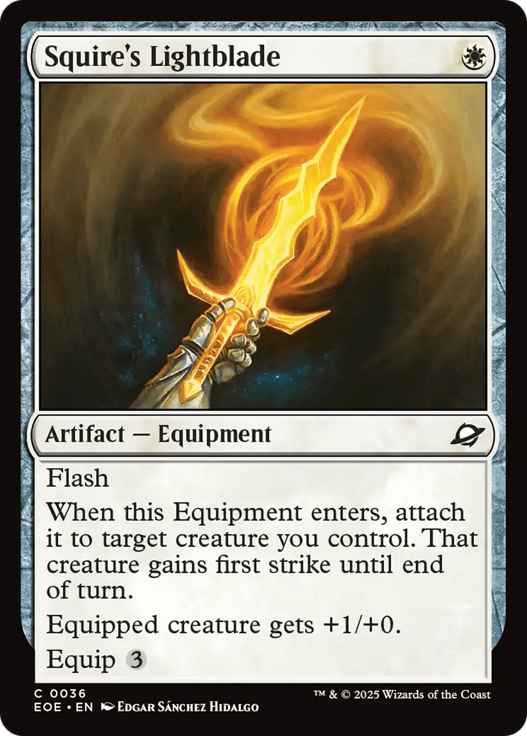 Squire's Lightblade [Edge of Eternities] MTG Single Magic: The Gathering  | Multizone: Comics And Games