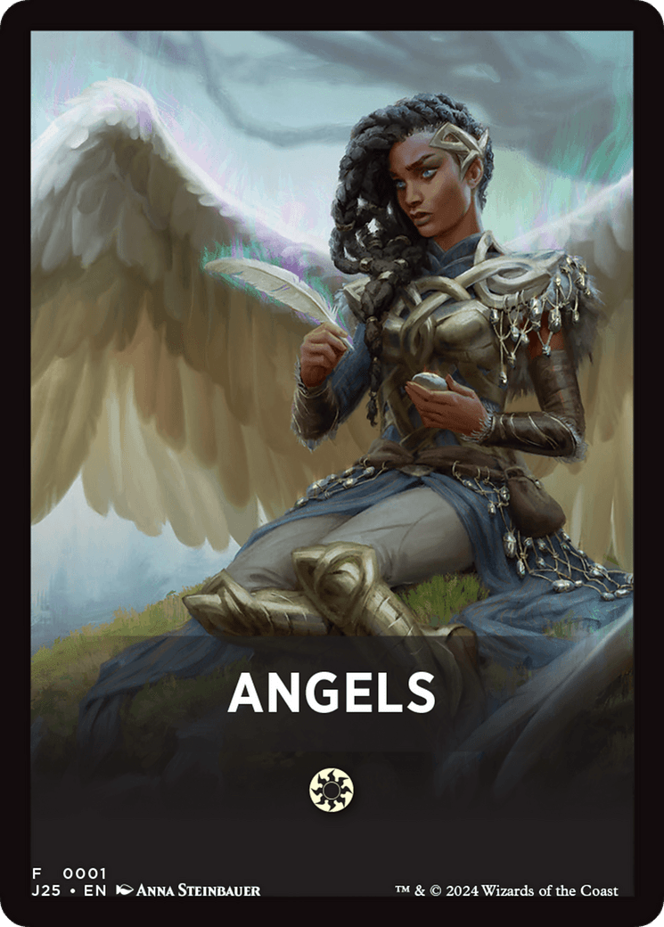 Angels Theme Card [Foundations Jumpstart Front Cards] MTG Single Magic: The Gathering  | Multizone: Comics And Games
