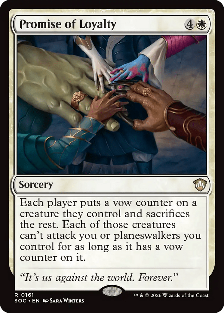 Promise of Loyalty [Secrets of Strixhaven Commander] MTG Single Magic: The Gathering  | Multizone: Comics And Games