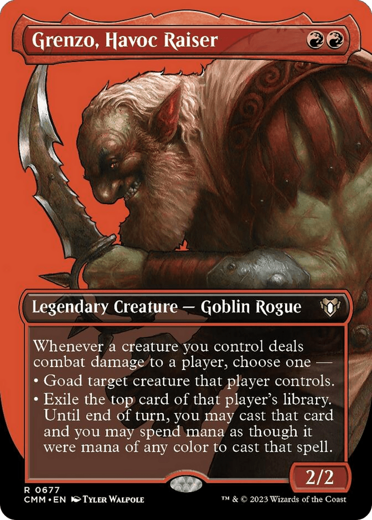 Grenzo, Havoc Raiser (Borderless Profile) [Commander Masters] MTG Single Magic: The Gathering  | Multizone: Comics And Games