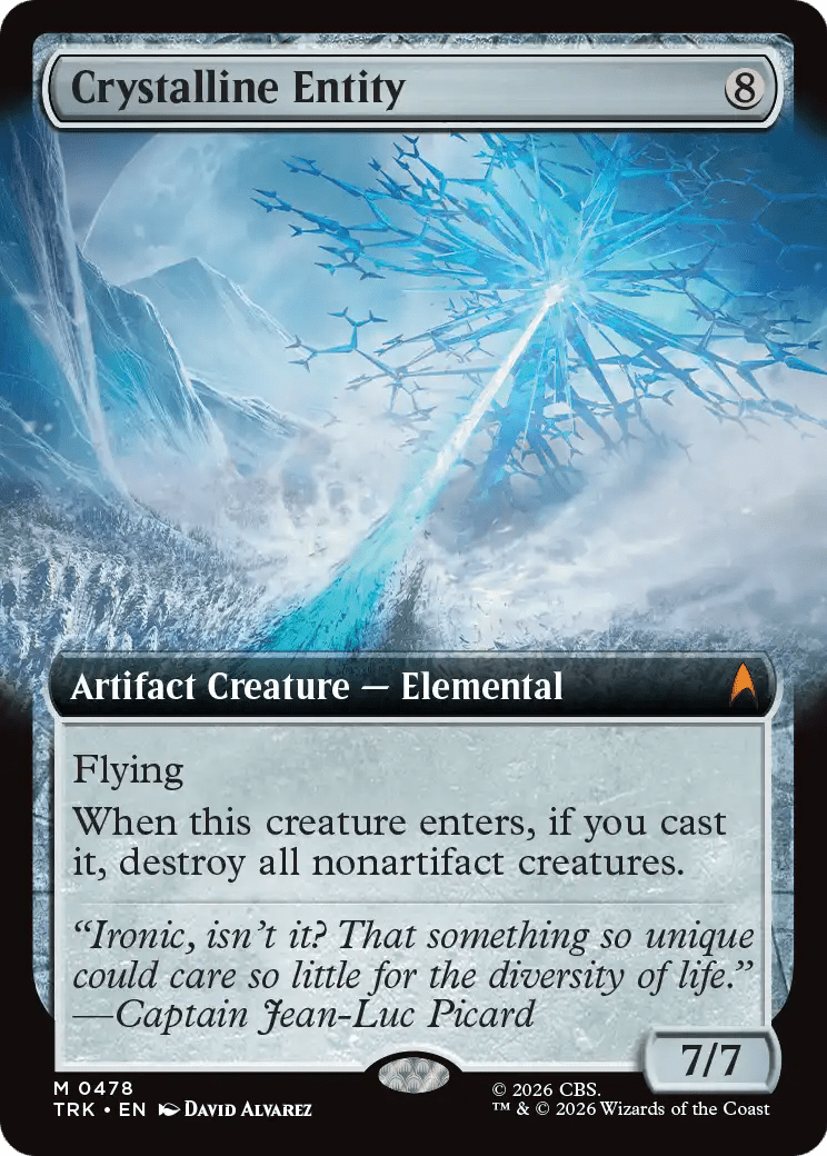 Crystalline Entity (Extended Art) [Star Trek] MTG Single Magic: The Gathering  | Multizone: Comics And Games