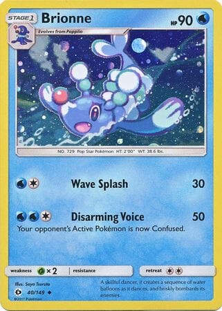 Brionne (40/149) (Cosmos Holo) [Sun & Moon: Base Set] Pokemon Single Pokémon  | Multizone: Comics And Games
