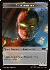 Shapeshifter (002) // Villain (009) Double-Sided Token [Marvel Super Heroes Commander Tokens] MTG Single Magic: The Gathering  | Multizone: Comics And Games