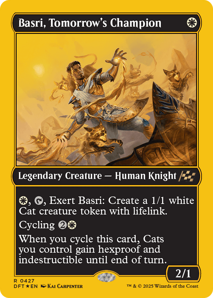 Basri, Tomorrow's Champion (First-Place Foil) [Aetherdrift] MTG Single Magic: The Gathering  | Multizone: Comics And Games