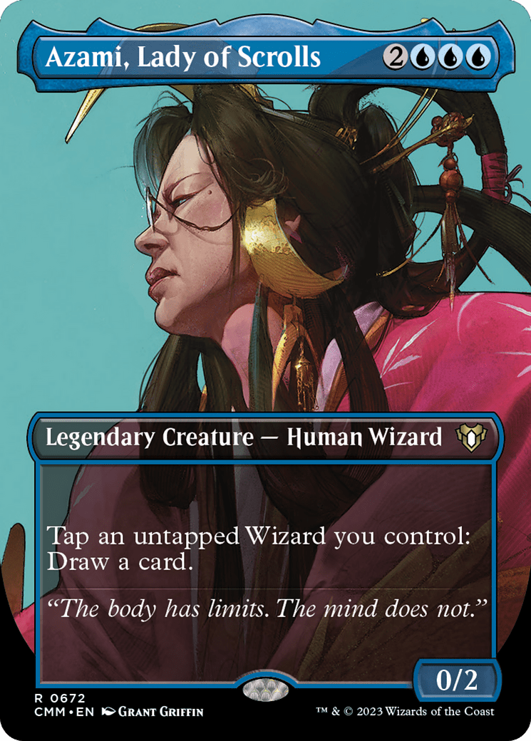 Azami, Lady of Scrolls (Borderless Profile) [Commander Masters] MTG Single Magic: The Gathering  | Multizone: Comics And Games