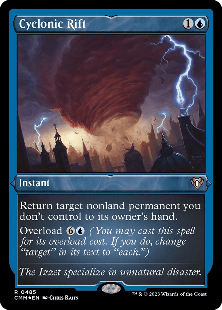 Cyclonic Rift (Foil Etched) [Commander Masters] MTG Single Magic: The Gathering  | Multizone: Comics And Games