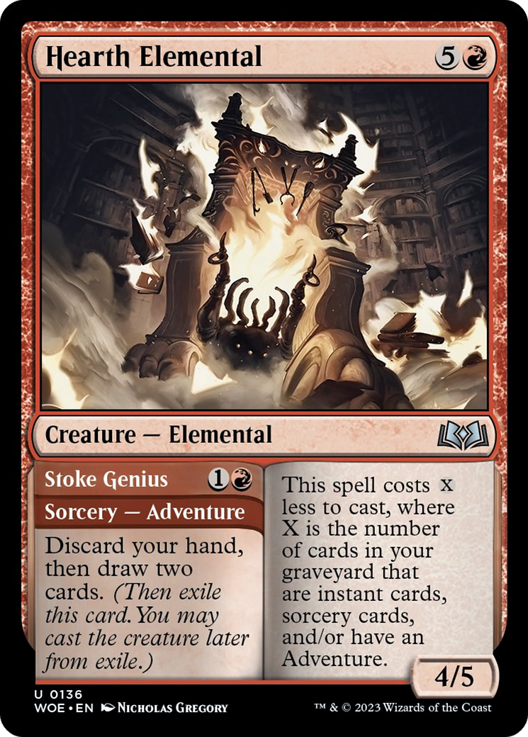 Hearth Elemental // Stoke Genius [Wilds of Eldraine] | Multizone: Comics And Games