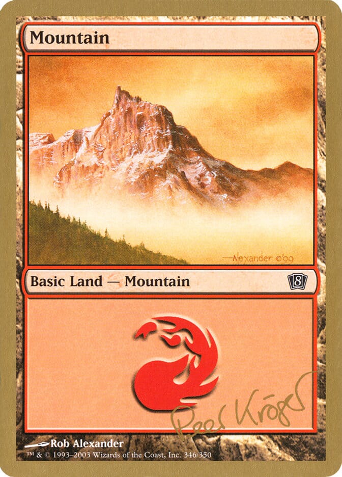 Mountain (pk346) (Peer Kroger) [World Championship Decks 2003] MTG Single Magic: The Gathering  | Multizone: Comics And Games