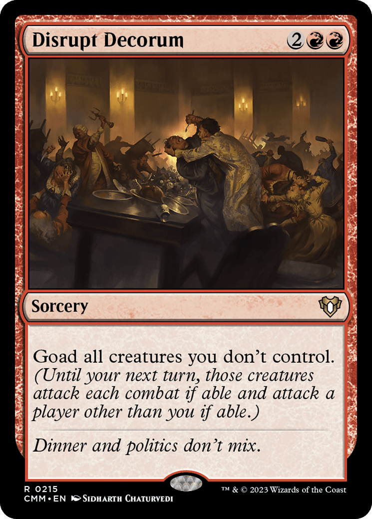 Disrupt Decorum [Commander Masters] MTG Single Magic: The Gathering  | Multizone: Comics And Games